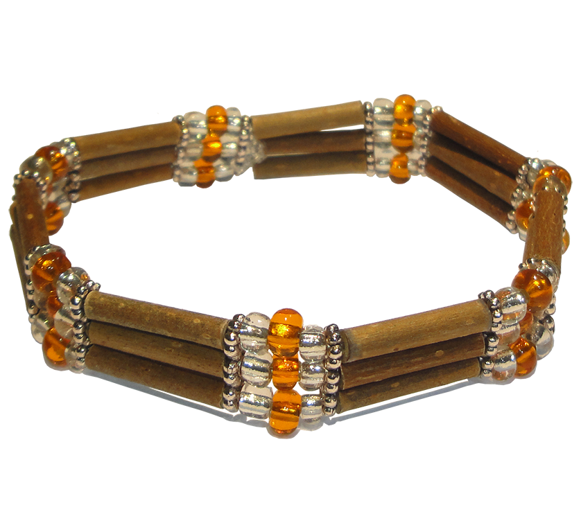 Bracelet Perles oranges